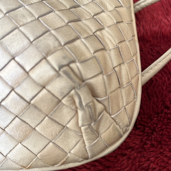 Charles Jourdan light beige woven leather handbag - Picture 7 of 13